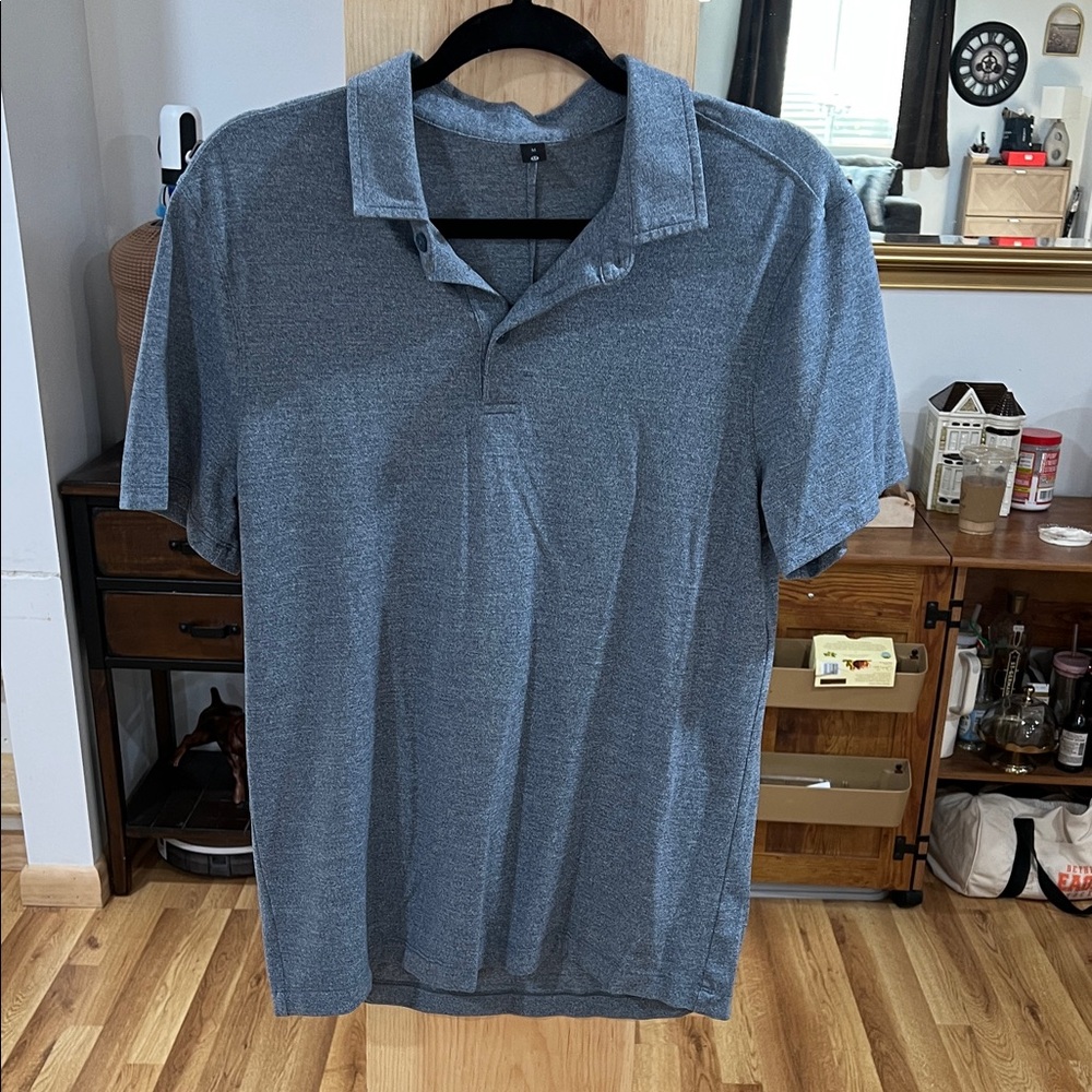 lululemon athletica Blue Polo Shirt